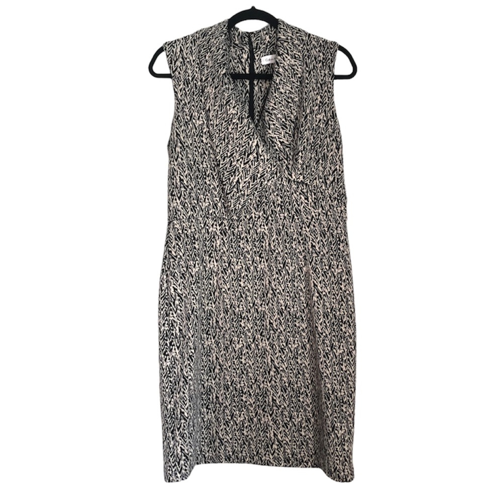 Calvin Klein Knit Stretch Dress Roll Neck 12